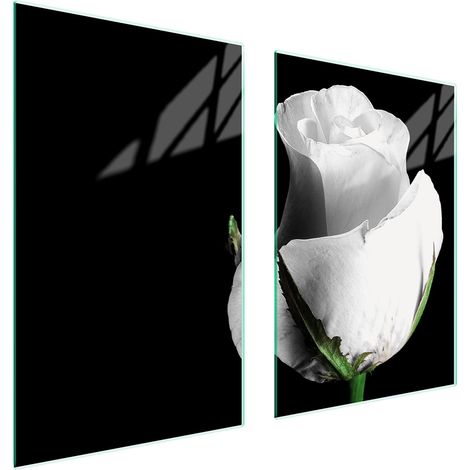 Assiette de protection en verre pour la cuisine 65x52 rose (1/5)