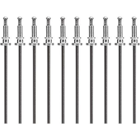 Clip de garniture de fenêtre, goupille de soudure par points, ensemble de Rivets de remplacement en métal robuste, 10 pièces (1/5)