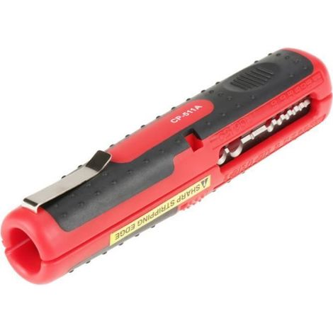 Dénudeur De Fil - Acier SK5 - Pour Câbles 10-20 AWG Et Coaxiaux RG59 RG6 - Design Stylo Compact - 1 Pièce (1/4)