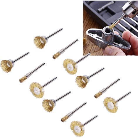 Set mit 90 Metallbürsten, Set mit Messing-Radbürsten (1/5)