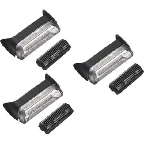 Remplacement de Rasoir, Têtes de Rasoir Compatible avec Braun Série 10B / 20B 1 190 180 170 Cruzer, Rasoir Rechange 10B/20B Noire pour Rasoir, Tête De Rechange pour Rasoir Électrique