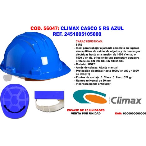 CASCO OBRA HOMOLOGADO 5-RS AZUL - 614366