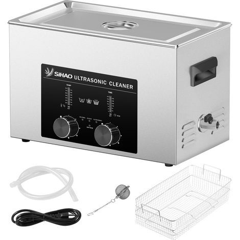 Accueil Nettoyeur à ultrasons 30L Machine à ultrasons multifonction portable pour un nettoyage polyvalent et efficace noir (1/5)