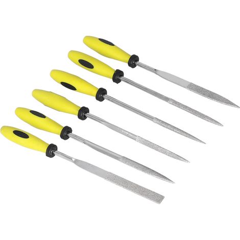 Jeu de limes aiguilles pour modélisme, ingénierie, affûtage, sculpture sur bois, dents fines, limes émeri SIL‑1117