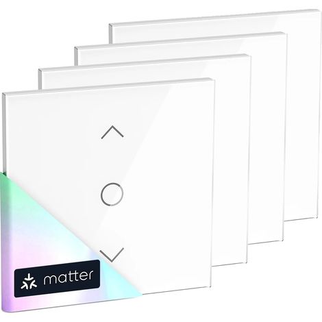 Volet Roulant, Contrôle Intelligent, Compatible avec les Assistants Domestiques, 4 Packs (1/2)