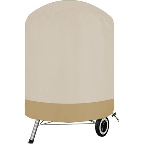 Grillabdeckung für den Außenbereich, 210D Oxford-Grillplane, wasserdichte Schutzabdeckung (Größe: 62 x 105 cm, Farbe: Beige + Kaffee) - LIAIKI