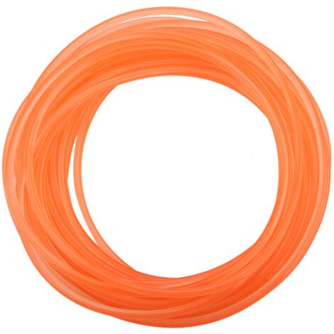 Courroie ronde lisse en polyuréthane PU orange pour transmission (5 mm x 10 m) (1/5)