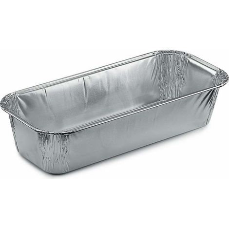 Contital Contenitore Alluminio Plumcake 238 x 101 Mm H 50 Mm 100 Pz