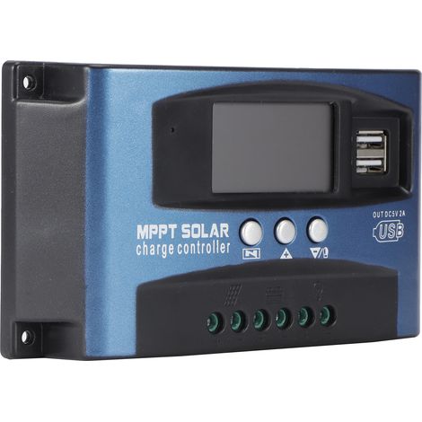 Régulateur de charge solaire MPPT pour panneaux photovoltaïques, éclairage public LED, unité de contrôle 12/24 V - 30 A (1/5)