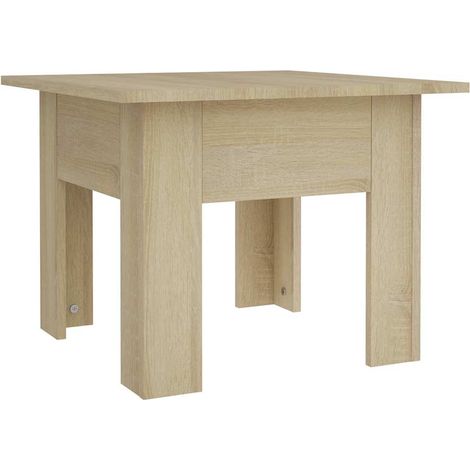 Maison Exclusive - Couchtisch Sonoma-Eiche 55x55x42 cm Holzwerkst (1/5)