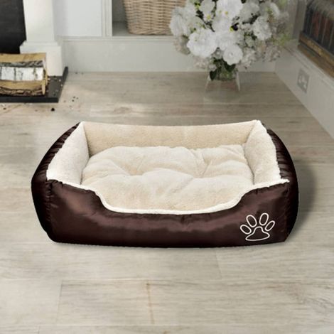 Lit chaud pour chiens avec coussin rembourré Taille M (1/5)