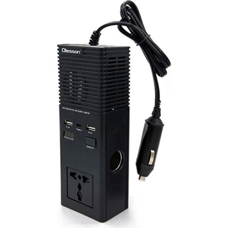 Onduleur puissance voiture 220V, prise Câble Adaptateur Connecteur Type-C Sans Fil Rapide Universel Compatible Original (1/5)