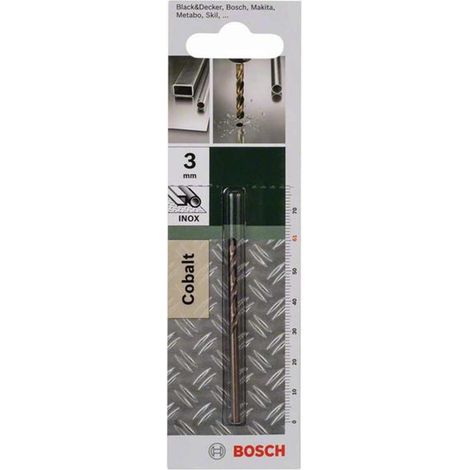 Bosch Accessories 2609255065 HSS Metall-Spiralbohrer 3 mm Gesamtlänge 61 mm Cobalt DIN 338 Zylinde (1/4)