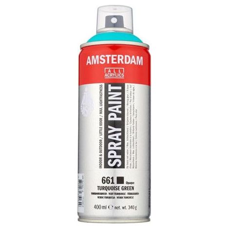 Bombe de peinture Amsterdam 400 ml vert turquoise (1/2)