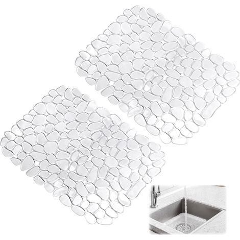 Set of 2 Kitchen Sink Protectors, 30 x 40 cm, Sink Base Mat, Can Be Cut to Size (1/5)
