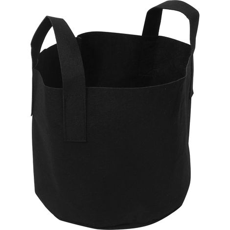 Sac de culture noir pour plantes, légumes et fleurs, aération, pot de plantation (5 gallons, 25 x 30 cm) (1/5)