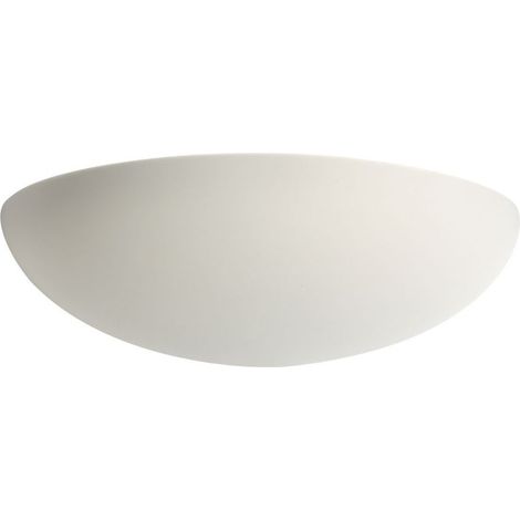Applique murale DOMINO plâtre E27 77W max demi-lune ARIC (1/5)