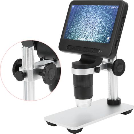 Microscope électronique 5 pouces 1080p HD USB, kit de microscope grossissant, outil d'inspection et de maintenance (1/5)