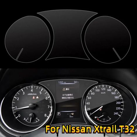 Film protecteur anti-rayures pour tableau de bord de voiture, compatible avec Nissan X-Trail T32 Rogue 2014-2020. Accessoires de transmission de la lumière. (1/4)