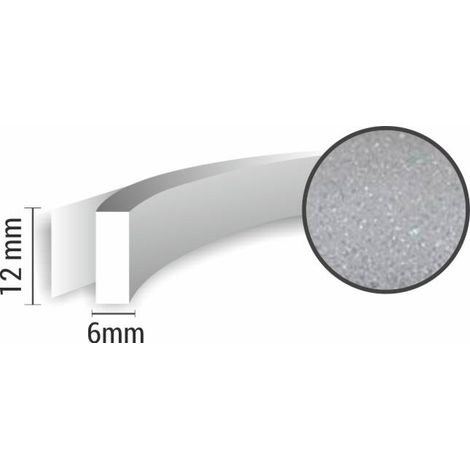 Joint de fenêtre mousse PU 10x8 mm, isolation thermique et acoustique, empêche les courants d'air et l'humidité, flexible et léger, rouleau de 6 m of 6 mètres, facile à installer, gris clair