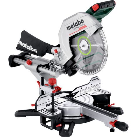 Metabo – Scie à onglet sans fil 18V – Moteur Brushless – Capacité de coupe 305x110mm – Inclinaison 47° – Fonction de traction pour pièces larges