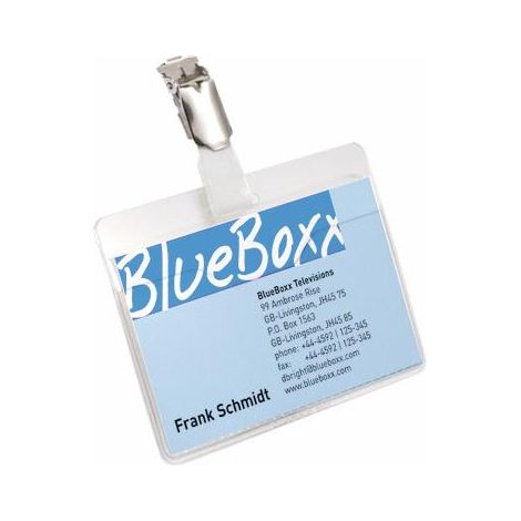 Durable 861219 Cartellino portanome (L x A) 90 mm x 60 mm clip 5 pz.