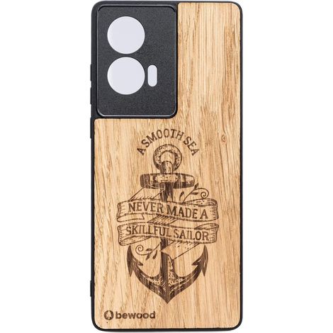 Étui en bois Bewood pour Motorola Edge 50 Fusion, chêne ancre (1/2)