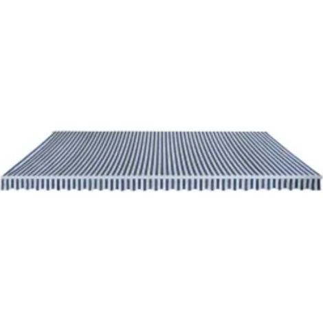 Manueller, faltbarer Markise 600 cm Blau/Weiß