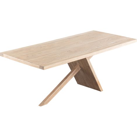 Rechteckiger Esstisch aus Amala-Holz, 200 x 90 x 76 cm (1/3)