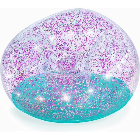 Fauteuil Pouf Gonflable Glitter Dream Pour Enfants + 6 Ans 114 X 112 X 66 Cm 75115