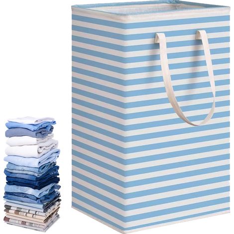 Panier À Linge - 75 L - Pliable - Poignée Portable - Étanche - Pour Vêtements Et Jouets - 1 Pièce (1/5)
