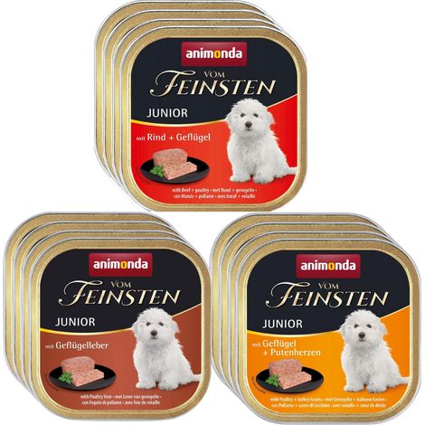 Mezcla de sabores Animonda Vom Feinsten Junior 12x150g (1/4)