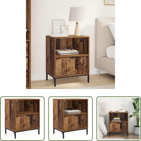 Rangement chambre - Cabinet de chevet Bois ancien 49 x 36 x 61 cm Bois d'ingénierie (1/5)