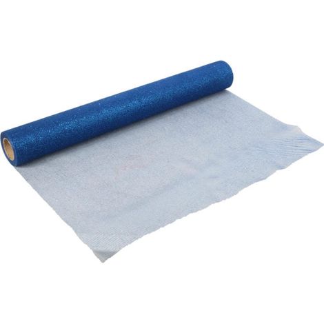 Glänzender blauer Tüll-Organza