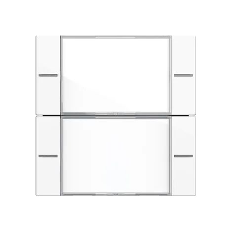 Gira Wippenset 2f BSF Tastsens.4.55 Klar/Reinweiß [577203], 5772 03