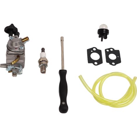 Kit 7 pièces carburateur tronçonneuse durite essence réservoir huile joint bougie allumage tournevis hexagonal pour Stihl BR500 BR550 BR600 (1/5)