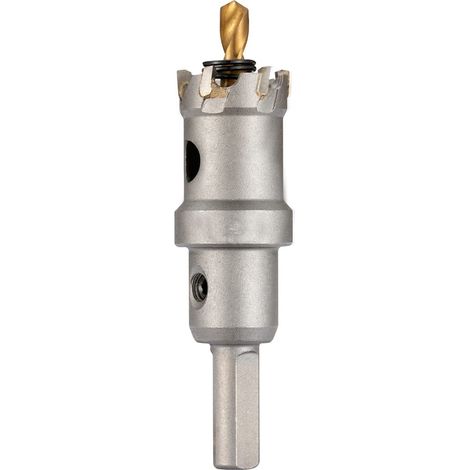 Scie cloche 19 mm - Foret en carbure de tungstène TCT pour acier inoxydable, fer, alliage, bois, plastique (1/2)
