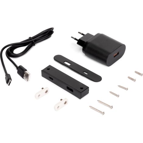 Emuca Linky kompakter und schneller USB-Ladegerät in Schwarz