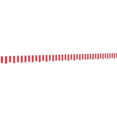 Awning Valance Replacement Red and White Stripe 400 cm vidaXL