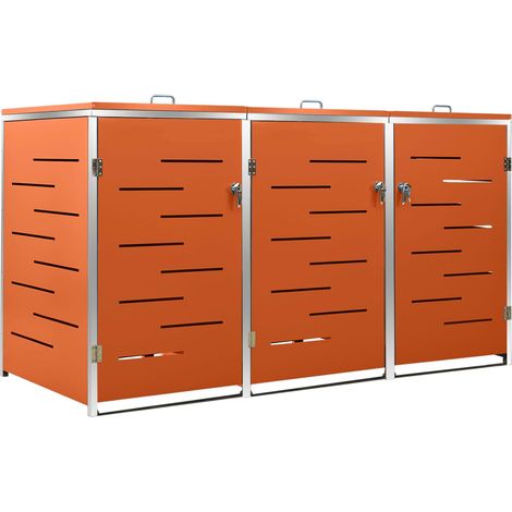 Maison Exclusive - Mülltonnenbox für 3 Tonnen 207x77,5x112,5 cm E