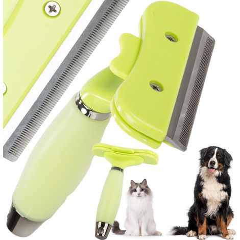 Brosse de toilettage pour animaux - Peigne en acier inoxydable pour chiens, chats et chevaux (1/5)