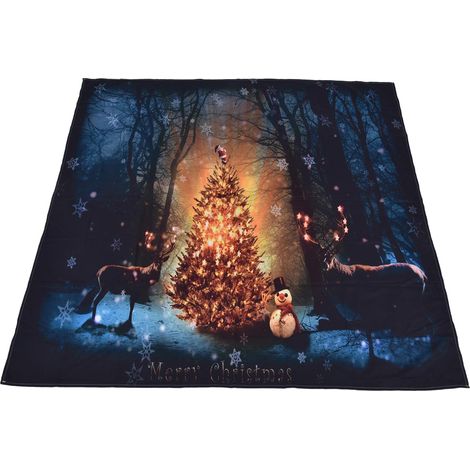 Tenture Murale Élan de Noël, Décoration Tissu pour Chambre et Salon 200x150 cm (1/5)