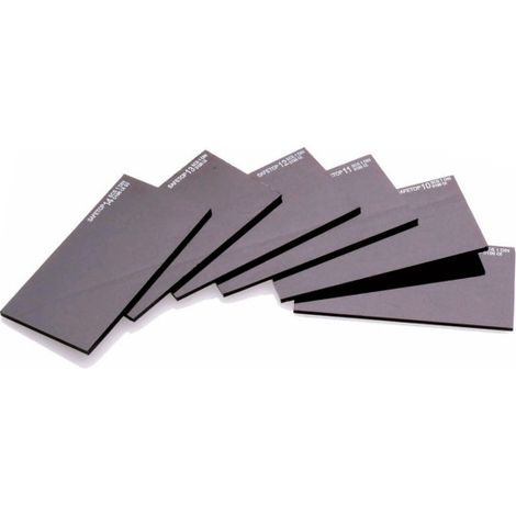 Filtros para pantalla de soldadura de cristal mineral Tono 10 110 x 55 mm