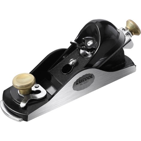 Decdeal Petite raboteuse à bois, lame en acier T10 avec fonction d'angle réglable, conception ergonomique pour un rabotage fluide et efficace