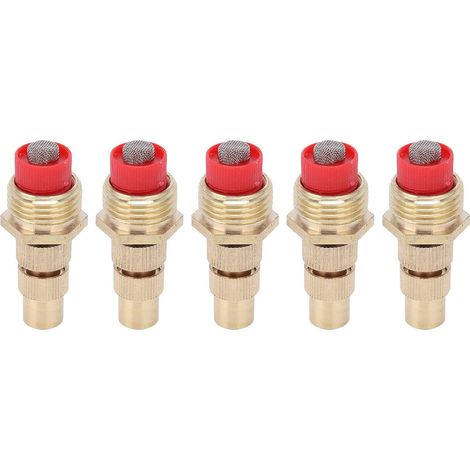 5 buses d'irrigation, filetage mâle G1/2, buse d'atomisation réglable, système de refroidissement par eau de jardin. (1/4)