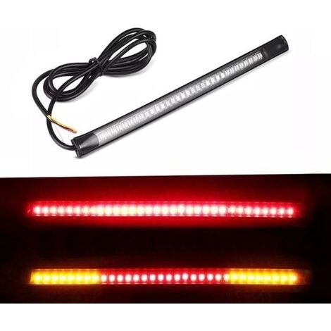 Bande lumineuse LED avec feu clignotant et feu stop pour moto Zaddox universel (1/4)