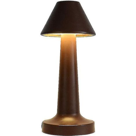 Wiederaufladbare, berührungsempfindliche Tischlampen (gold) - B-Brown (1/5)