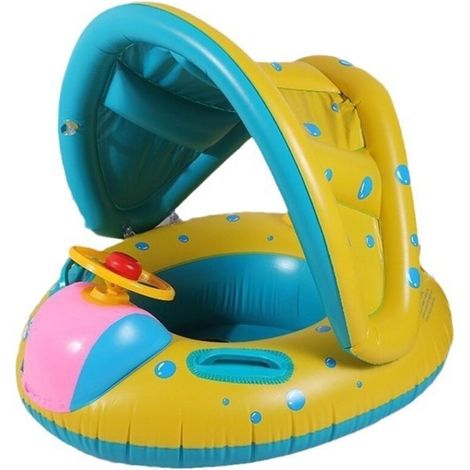 Piscine gonflable danoise pour enfants avec pare-soleil (pare-soleil amovible), 1-4 ans