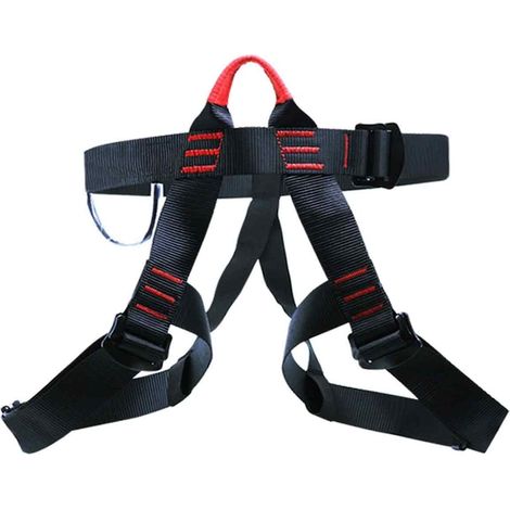 Harnais d'escalade robuste, capacité 230kg, ceinture ajustable 51-122cm, cuissardes 40-80cm, avec anneau à outils, confort optimal pour grimpeurs (1/5)
