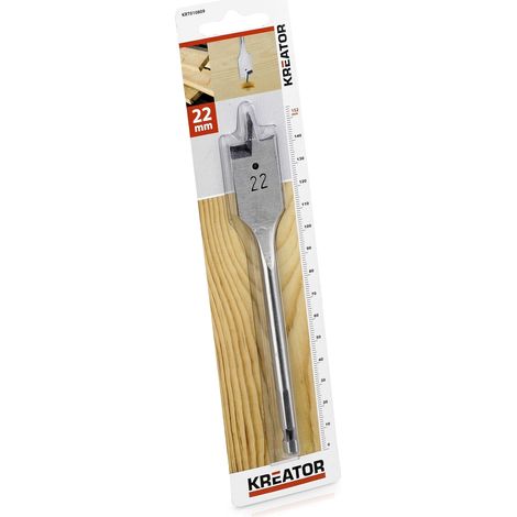 Broca plana para madera longitud 152 mm Diámetro 22 mm